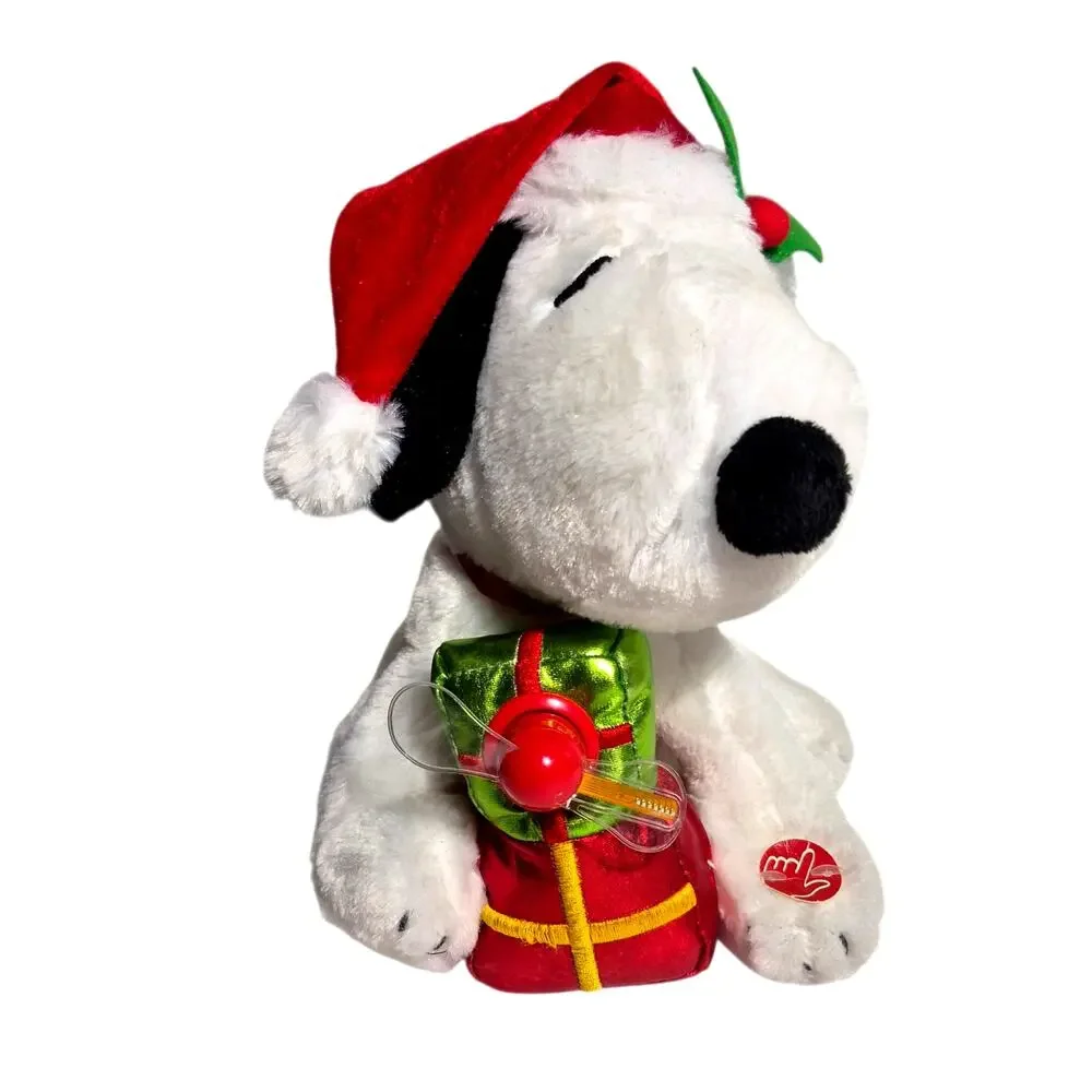 Peanuts Animated Lights Sound Musical Motion Snoopy Christmas Plush Works 11